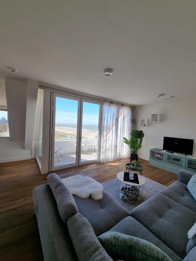 Penthouse Windkracht 10 Aan Het Strand Van カトザント 部屋 写真
